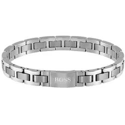 BOSS Armband Schmuck Edelstahl Armschmuck Gliederkette METAL LINK silberfarben