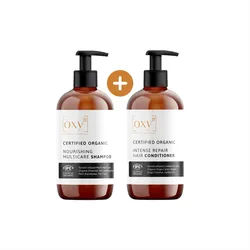 oxy8 Naturkosmetik - Haar Set. Shampoo & Intense Repair Hair Conditioner Perfekt als Geschenk 500 ml Unisex