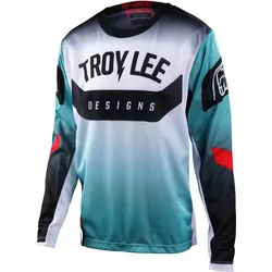 Troy Lee Designs GP Arc Jugend Motocross Jersey, türkis, Größe S