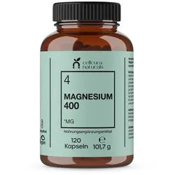 cellcura naturals Magnesium 400 Kapseln, 120 St., 101.7 g, essenzieller Mineralstoff in Form von Magnesiumoxid
