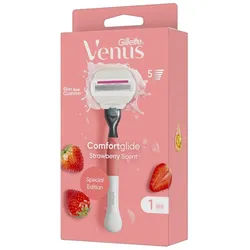 Gillette Venus Comfortglide Strawberry Edition Rasierapparat mit 1 Klinge St Frauen