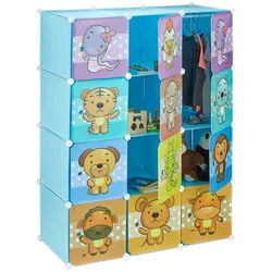 Relaxdays Steckregal Kinderzimmer , Multicolor , Kunststoff, Metall , 110x145x46.5 cm , Babymöbel & Kindermöbel, Babyzimmer, Babyregale & Kinderregale