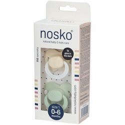 nosko® Schnuller Beige-Grün 0-6 Monate