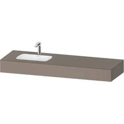 Duravit Qatego Einbauwaschtisch mit Konsole Basalt Matt 1600x550x170 mm - QA4693043430000 QA4693043430000