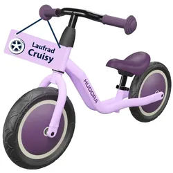 Hudora Laufrad Cruisy, für Kinder ab 18 Monaten, verstellbare Sattelhöhe, anfängerfreundlich lila