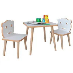 Mid.you Kindersitzgruppe , Weiß , Holzwerkstoff , Baby & Kindermöbel, Babyzimmer, Kindersessel & Kindertische