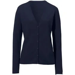 Le gilet 100% cachemire modèle Cora Peter Hahn Cashmere bleu