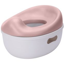 Kikkaboo Töpfchen 3 in 1 Trio, Toilettensitz, Tritthocker, rutschfeste Basis rosa