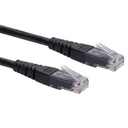 ROLINE Patchkabel Cat.6 (Class E) UTP, schwarz, 3 m