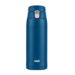 EMSA Light Mug Trinkflasche, 0,4 Liter, Federleichte Wasserflasche für ein langanhaltendes Trinkvergnügen, 1 Trinkflasche, Farbe: Blau