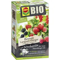 COMPO BIO Beeren Langzeit-Dünger mit Schafwolle 2 kg
