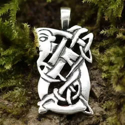 Drachensilber Celtic Man keltischer Schmuck Anhänger aus Silber 925 - Silber
