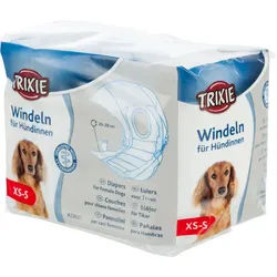 TRIXIE Windeln für Hündinnen, XS–S: 20–28 cm, 12 Stück