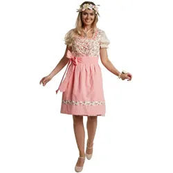 dressforfun Dirndl Frauenkostüm Mini-Dirndl Herrenchiemsee Modell 2 rosa L