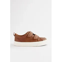 Next Schuhe mit Doppelklettverschluss, weite Passform Sneaker (1-tlg) braun 32 EU