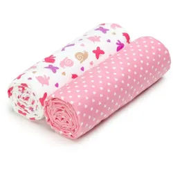 T-Tomi Stoffbadetücher Pink snails 2 St