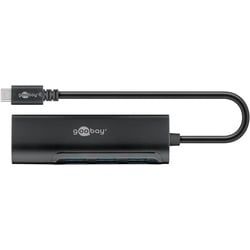 Goobay USB-CTM Hub für den gleichzeitigen Anschluss von vier USB 3.0 A Buchsen - USB-CTM-Stecker 4 x USB A Buchse