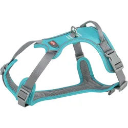 TRIXIE Premium Active Geschirr, 60 - 75 cm / 25 mm, aqua