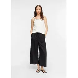comma 7/8-Hose Hose Culotte aus Leinenmix mit Elastikbund schwarz 46