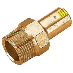 Einsteckstück aus Rotguss 15 mm - 1/2'' AG - DVGW-zertifiziert