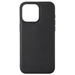 Phone Case Leather Magseries Black - iPhone 15 Pro Max