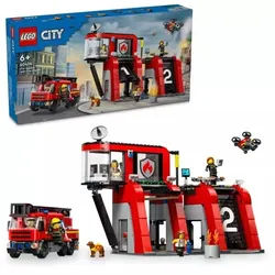 LEGO® City: Feuerwehrstation und Feuerwehr-LKW 60414