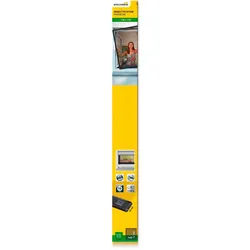 SCHELLENBERG Insektenschutz-Fensterrahmen Fliegengitter Fenster Premium, (Set, 1-St), mit Rahmen aus Aluminium in anthrazit und weiß, 140 x 150 cm grau