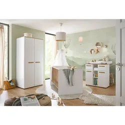 My Baby Lou Babyzimmer , Weiß, Eiche Artisan , Holzwerkstoff , massiv , 1 Fächer , 2 Schubladen , höhenverstellbar, Lattenrost inklusive, Schlupfsprossen , Babymöbel & Kindermöbel, Babyzimmer, Babyzimmer-Serien