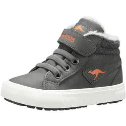 KangaROOS Kavu III Sneaker Warmfutter, Reißverschluss,Winterschuhe, Schnürboots, Sneakerboots grau 24 EU
