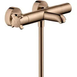 hansgrohe Wannen-Thermostat Axor Citterio E AP, Ausl. 177mm, 2 Verbr., pol. red gold