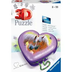 Ravensburger 11171 Puzzle Herzschatulle - Pferde 3D 54 Teile 11171