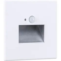 PLM 93133 - Wandeinbauleuchte Edge Quadro, 1,2W, 25lm, 2700 K, eckig, weiß