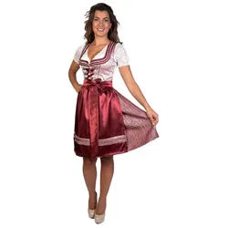 Trachtl Dirndl Trachtl Midi Dirndl Kerstin Bordeaux 44 rot 44