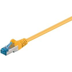 Goobay CAT 6A Patchkabel, S/FTP (PiMF), Gelb