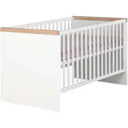 Roba Kombi-Kinderbett 70 x 140 cm Lumo , Weiß , Holz , Babymöbel & Kindermöbel, Babyzimmer, Babybetten, Gitterbetten