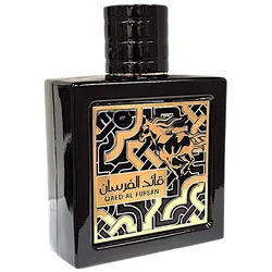 Lattafa Duft-Set Qaed Al Fursan Parfum 90ml EDP + Parfümzerstäuber (leer) Set