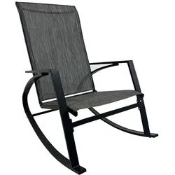 Mobili Rebecca Schaukelliege Dunkelgrau 104/60/94 cm , Metall , 104x94x60 cm , Gartenmöbel, Gartenliegen, Liegestühle