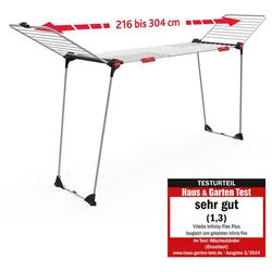 Vileda Wäscheständer Vileda INFINITY Flex, Ausziehbar auf 304 cm - für große Wäschestücke weiß