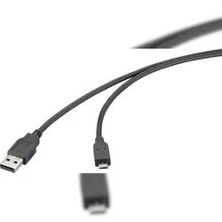 Renkforce USB-Kabel USB 2.0 USB-A Stecker, USB-Micro-B Stecker 5.00 m Schwarz RF-6830436