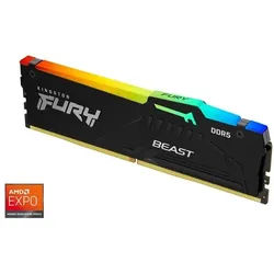 FURY Beast RGB DDR5-5600 - 8GB - CL36 - Single Channel (1 pcs) - AMD EXPO & Intel XMP - Schwarz mit RGB