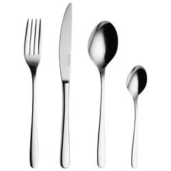 like. by Villeroy & Boch Besteck-Set Essential Besteckset 24er Set (24-tlg), Edelstahl, Spülmaschinenfest silberfarben