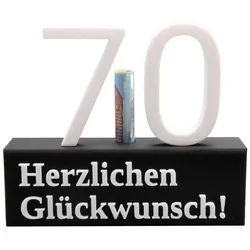 TSB Werk Geschenkbox 70. Geburtstag Geschenk Jubiläum 70 Hochzeit, Originelles Geldgeschenk oder Gutscheingeschenk..