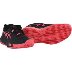 Asics Tennisschuhe Gel Resolution X Clay/Sandplatz (Stabilität) schwarz/pink Damen