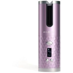 AILORIA Lockenstab REVOLUTIONNE kabelloser auto-curler, Kabelloser Curler für sekundenschnelle Locken und Wellen lila