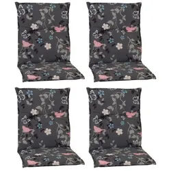 Gardenson Sesselauflage , Grau , Textil , Vogel , Füllung: Schaumstoff, Fleece , 50x6x100 cm , bügelfrei, formstabil, für den Außenbereich geeignet, wetterfest, mittels Bändern zu befestigen, mittels Gurtband zu befestigen , Gartenmöbel, Gartenpolster & Auflagen, Sesselauflagen