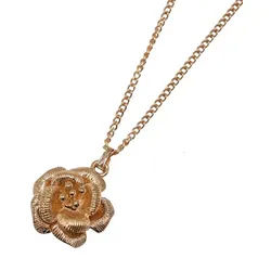 Firetti Kette mit Anhänger Schmuck Geschenk Rose, Made in Germany gelb|goldfarben