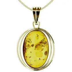 OSTSEE-SCHMUCK Kette mit Anhänger Ostsee-Schmuck Kette mit Anhänger Luisa Kette mit Anhänger Luisa (2-tlg) goldfarben 45 cm
