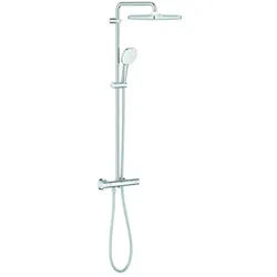 Grohe Tempesta Duschsystem 250 Cube Brause-Thermostat Kopfbrause Tempesta 250 Cube, Chrom, 26689001 26689001