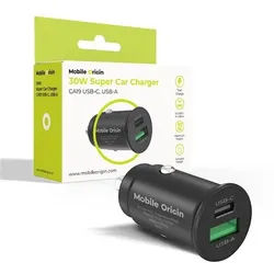30W Super Car Charger CA19 - USB-C - USB-A