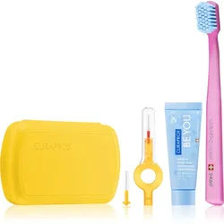 Curaprox Travel Set Kosmetik-Reiseset für Zähne, Zunge und Zahnfleisch
